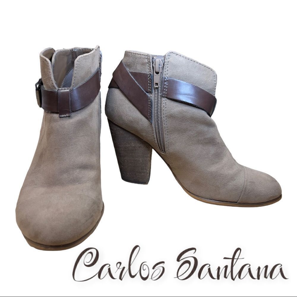 Carlos by Carlos Santana Harvest Booties Size 6.5 brown
